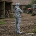 Dedicated Farm Hand | Grey Resin Farm Diorama Figurine