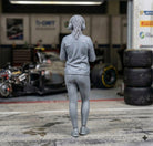 Professional Race Engineer | Grey Resin Diorama Figurine