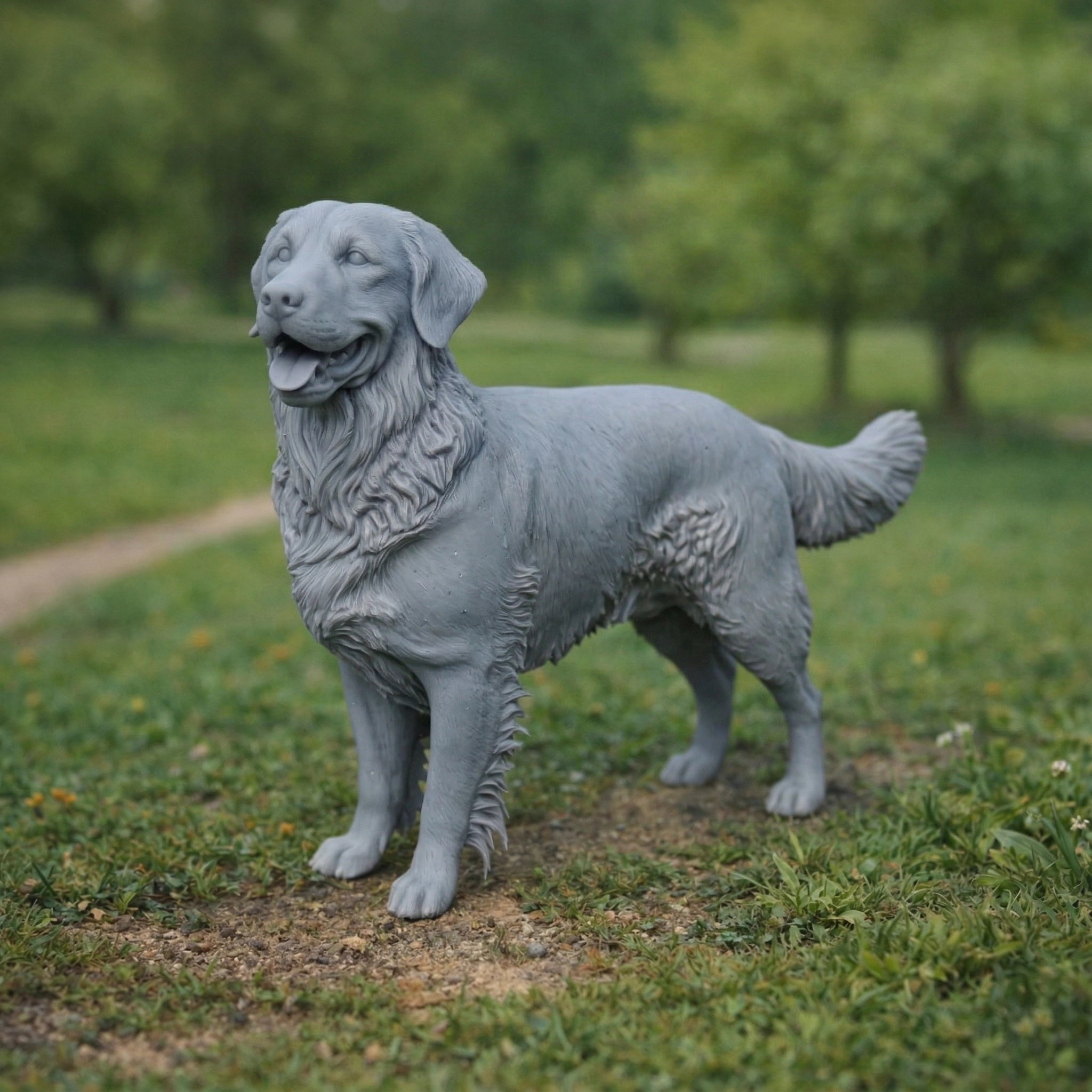 Golden Retriever Dog | Resin Animal Accessory