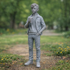Casual Boy In Park | Resin Figurine