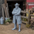 The Grit & Grace Farmer | Grey Resin Farm Diorama Figurine