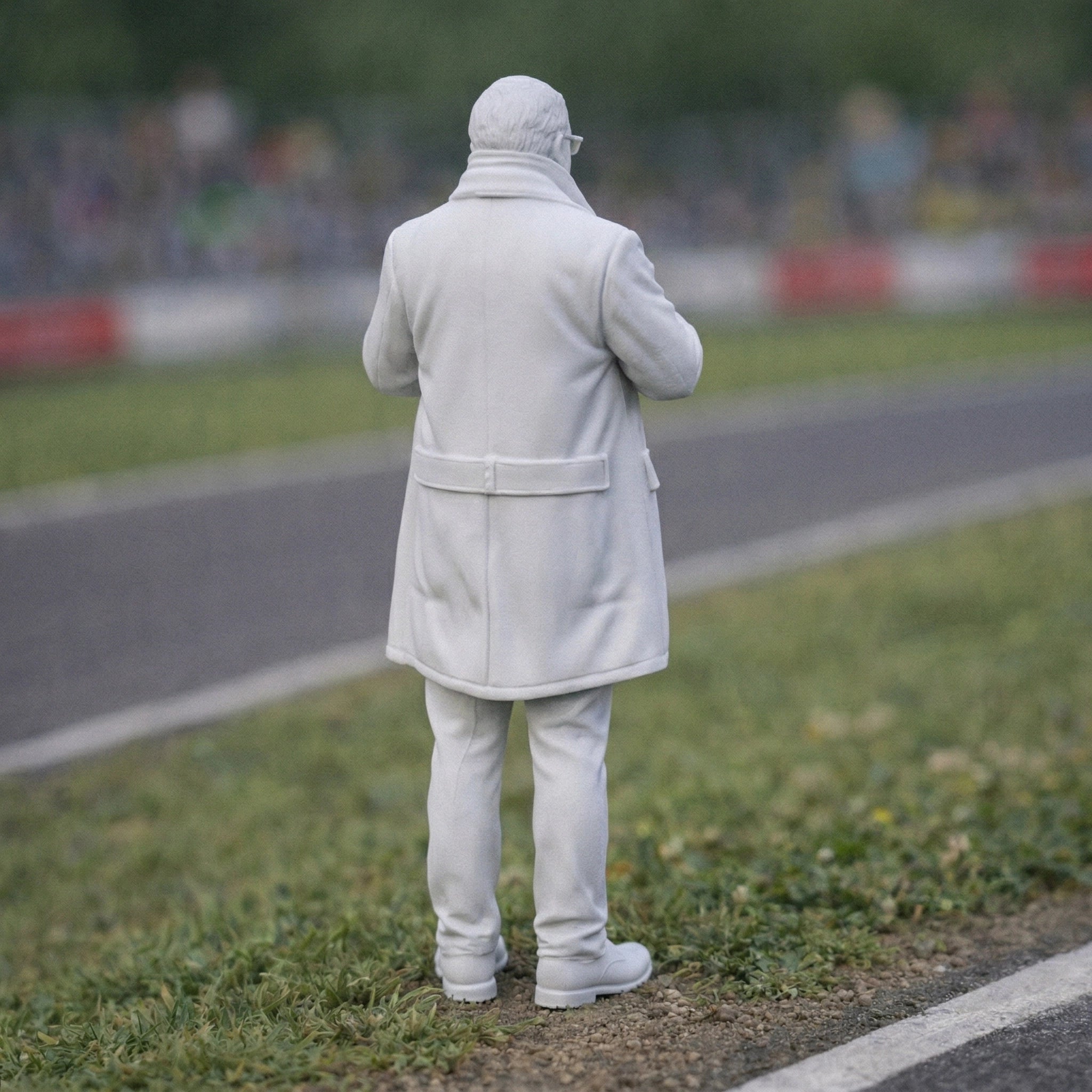 Veteran Trackside Fan | Resin Figurine
