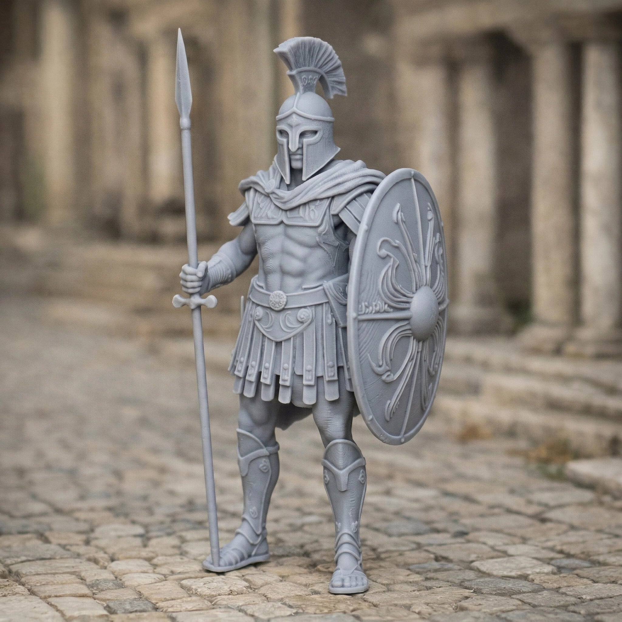 Elite Spartan Hoplite Roman Soldier | Resin Figurine
