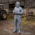 The Farm Manager’s Break | Grey Resin Farm Diorama Figurine