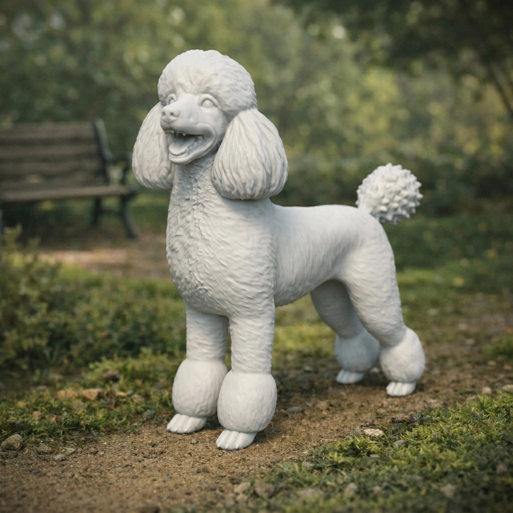 Poodle Dog | Resin Animal Accessory