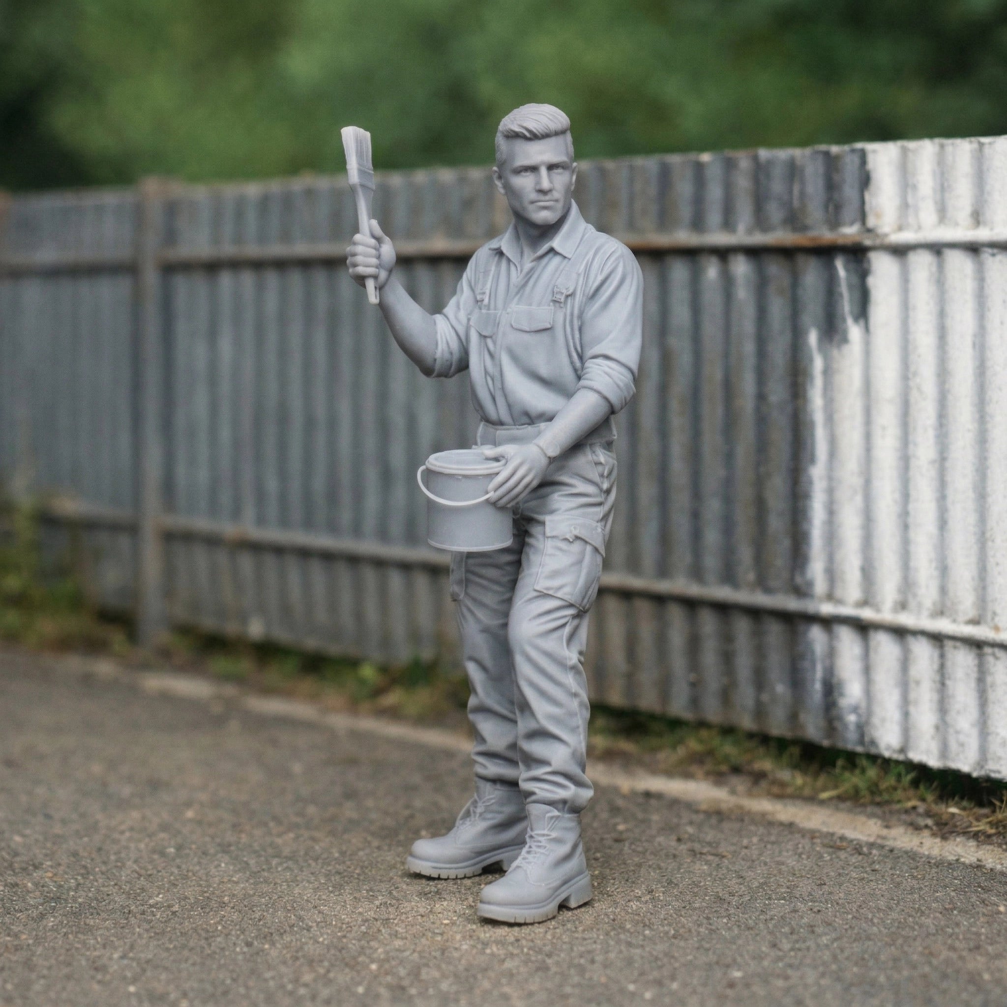 Trackside Painter | Resin Figurine