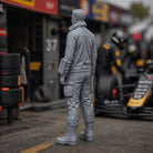 Race Team Principal | Grey Resin Slot Car Diorama Figurine
