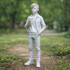 Casual Boy In Park | Resin Figurine