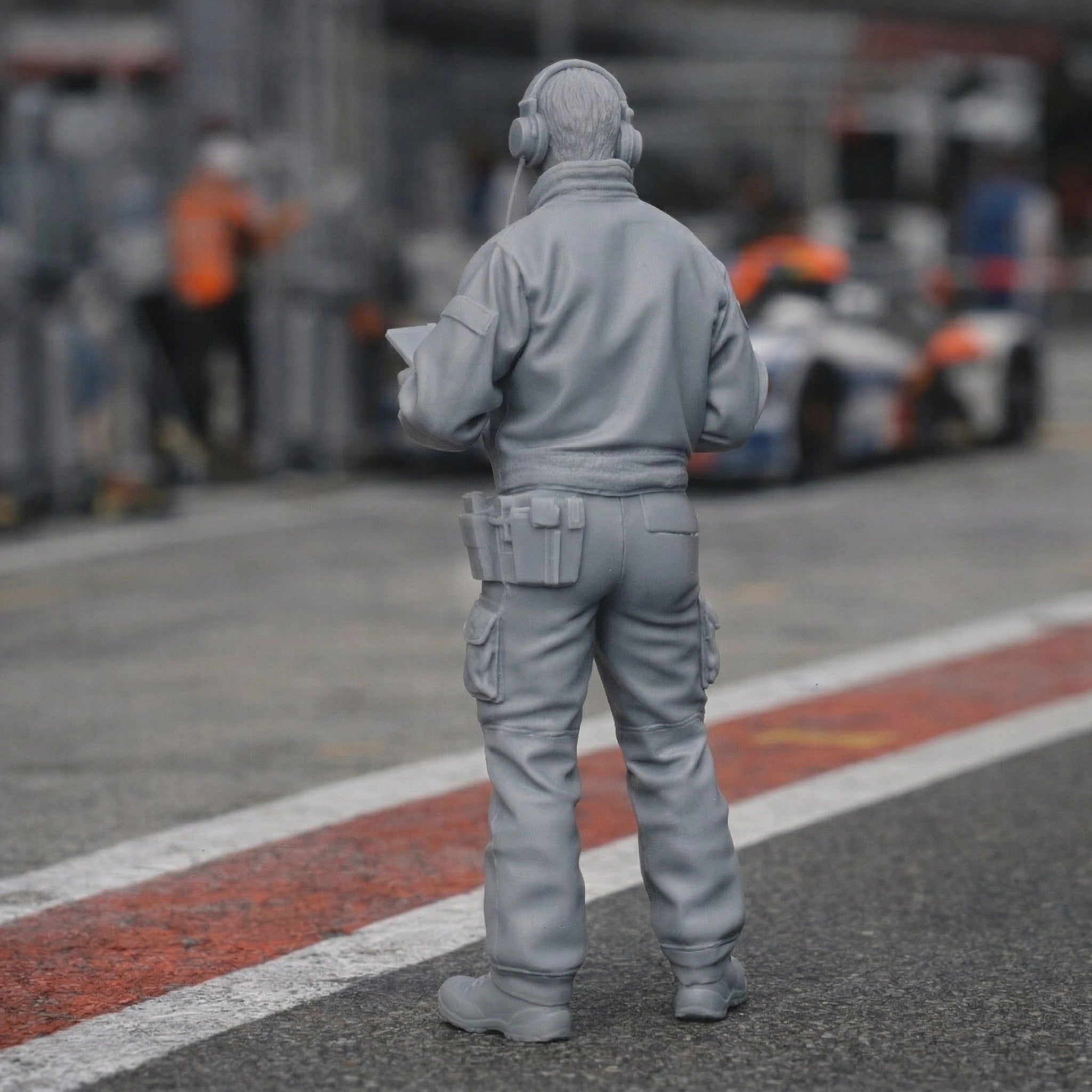 Precision Race Technician | Resin Figurine