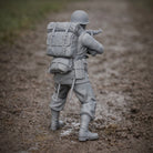 WWII G.I. Rifleman (US Army) | Grey Resin Diorama Figurine