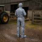 The Farm Manager’s Break | Grey Resin Farm Diorama Figurine