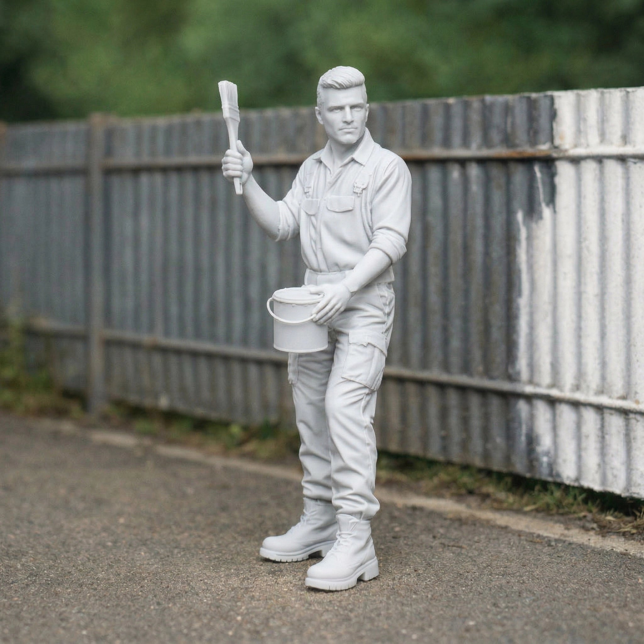Trackside Painter | Resin Figurine
