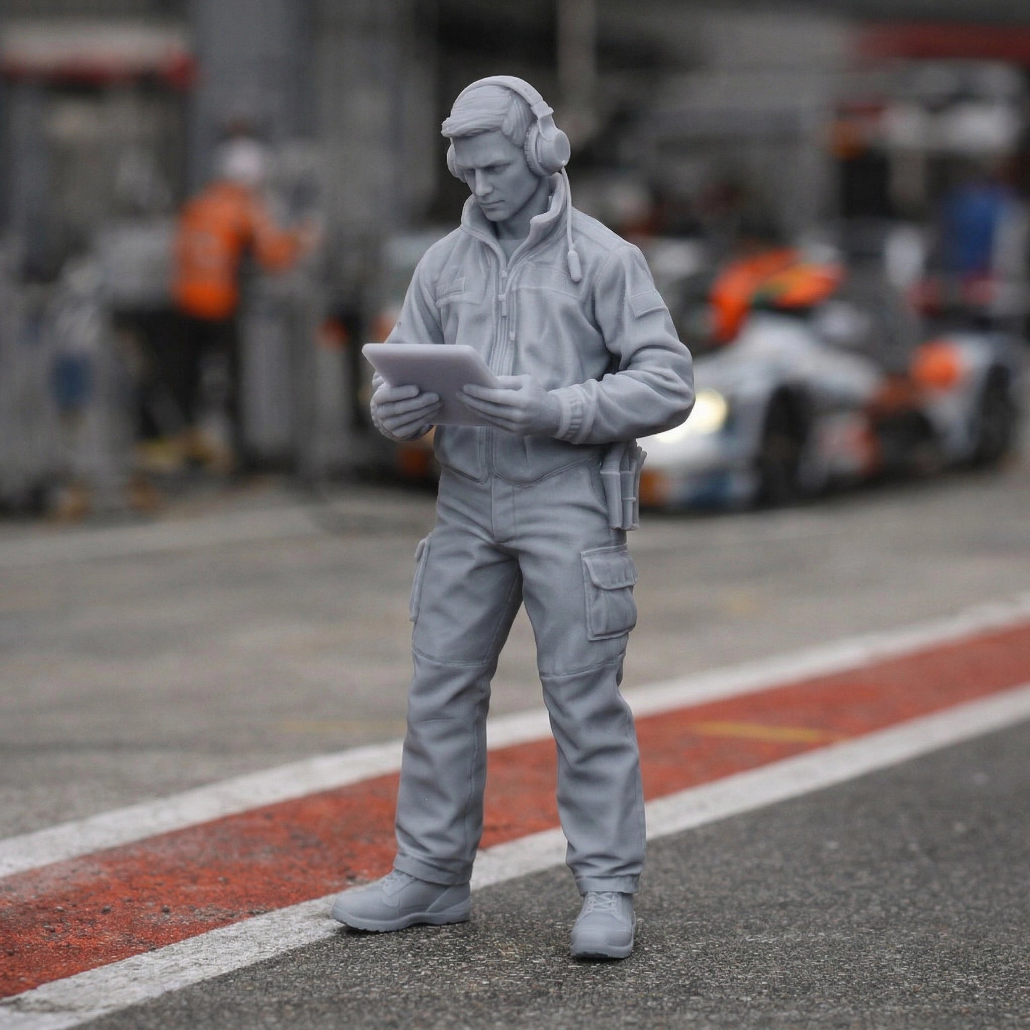 Precision Race Technician | Resin Figurine