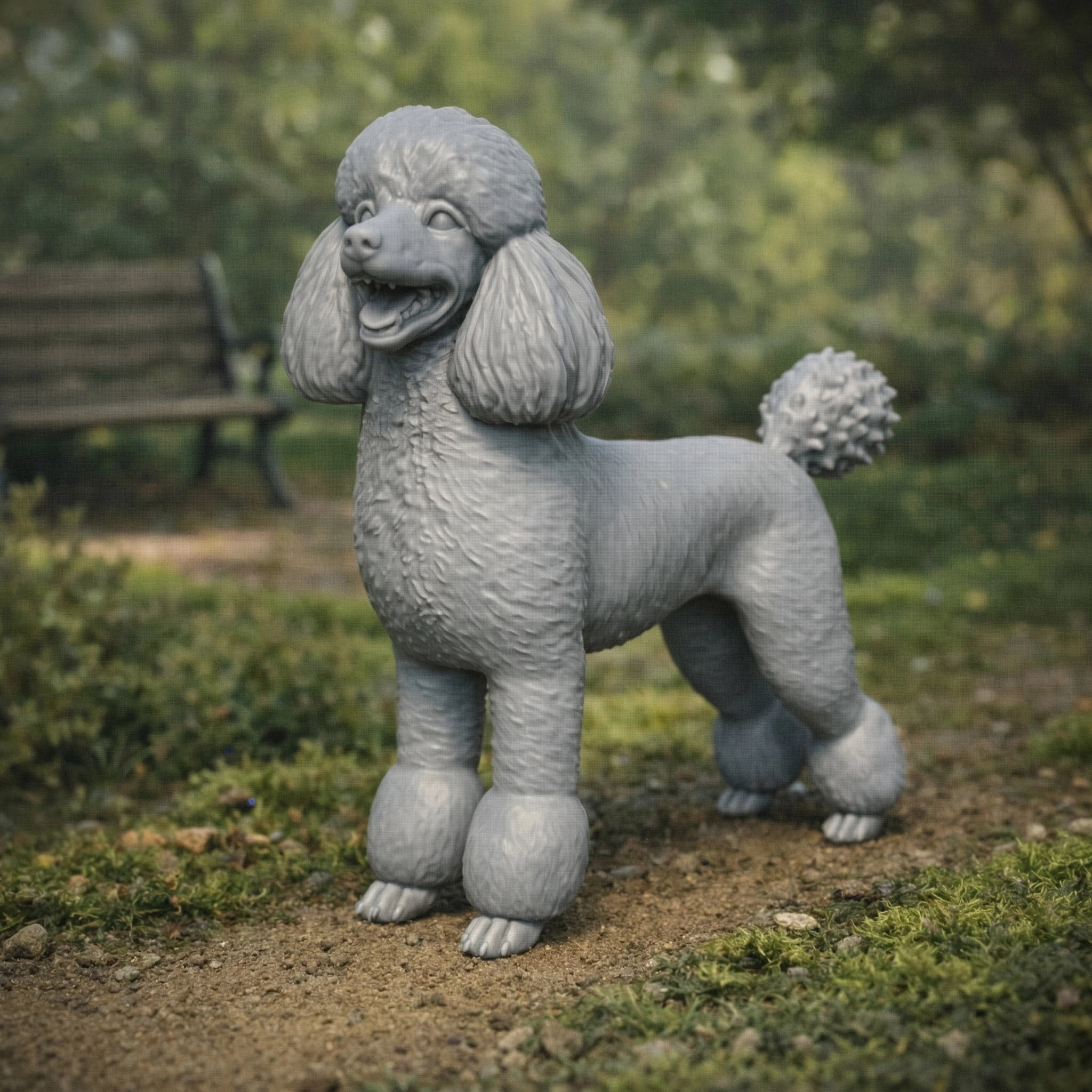 Poodle Dog | Resin Animal Accessory