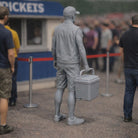 Race Day Fan with Cool Box | Grey Resin Slot Car Diorama Figurine