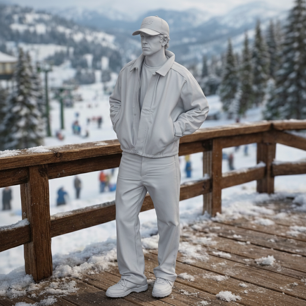 Contemporary Urban Traveller in Harrington Jacket | Resin Figurine