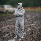 Off-Road Rally Racer in Mud-Splattered Race Suit | Scale Resin Slot Car Diorama Figurine