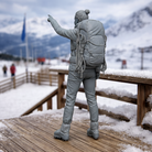 Elite Mountain Guide Pointing to Summit | Resin Figurine