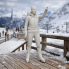 Elite Mountain Guide Pointing to Summit | Resin Figurine