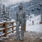 Alpine Leisure Enthusiast in Appliqué Sweatshirt | Resin Figurine