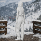 Relaxed Alpine Tourist in Cropped Hoodie & Sweatpants | Resin Figurine