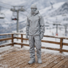 Alpine Hiker in Waterproof Shell & Cargo Pants | Resin Figurine