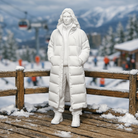 Editorial Winter Traveller in Maxi Puffer Coat | Resin Figurine
