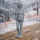 Alpine Tourist in Gilet & Performance Leggings | Resin Figurine