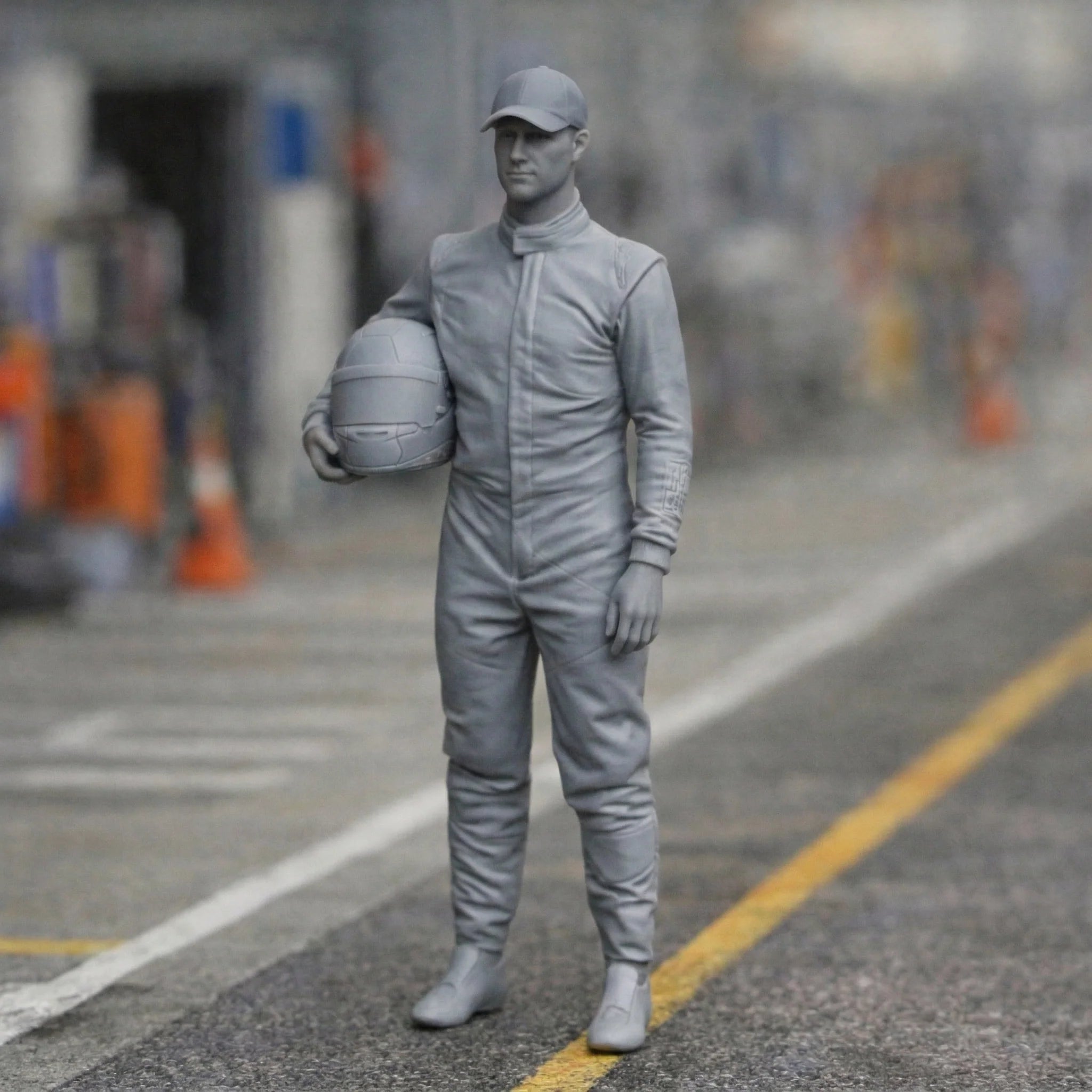 Professional GT Racing Driver | Scale Resin Slot Car Diorama Figurine