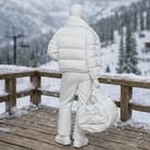 Avant-Garde Tourist in Puffer Jacket & Joggers | Resin Figurine