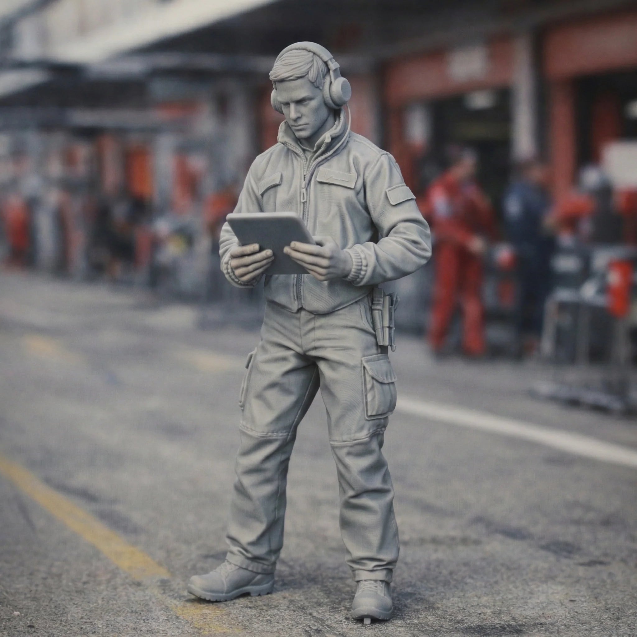 The Trackside Engineer | Motorsport Data Analyst Resin Figurine