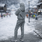 Athleisure Traveller in Zip-Up Hoodie & Joggers | Resin Figurine