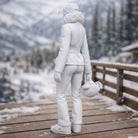 Professional Skier in Belted Two-Piece | Resin Figurine