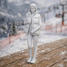 Alpine Tourist in Gilet & Performance Leggings | Resin Figurine