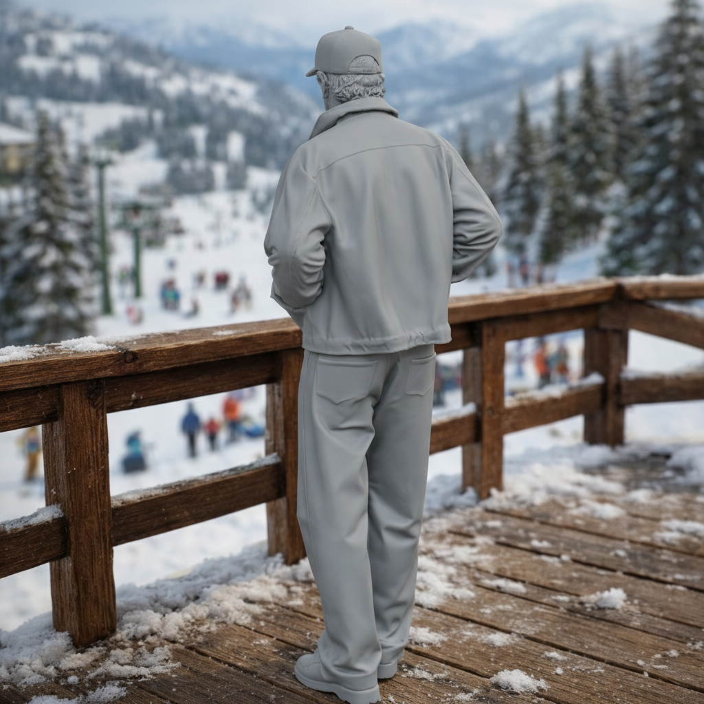 Contemporary Urban Traveller in Harrington Jacket | Resin Figurine