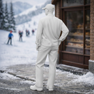 Modern Village Local in Open Flannel & Chinos | Resin Figurine