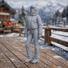 Professional Skier in Cropped Puffer | Resin Figurine