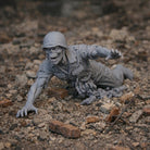 Resin Injured Zombie Soldier Figurine | Scaled Resin Diorama Figurine