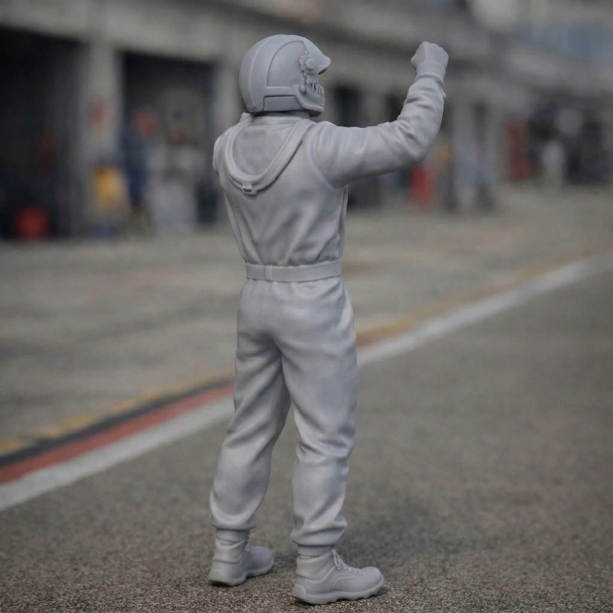 The Podium Victor | Racing Driver Victory Celebration Resin Figurine