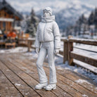 Professional Skier in Cropped Puffer | Resin Figurine