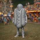 Fancy Dress Reveller in Hot Dog Costume | Resin Figurine