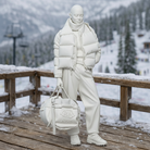 Avant-Garde Tourist in Puffer Jacket & Joggers | Resin Figurine