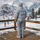 Contemporary Winter Traveller in Puffer | Resin Figurine