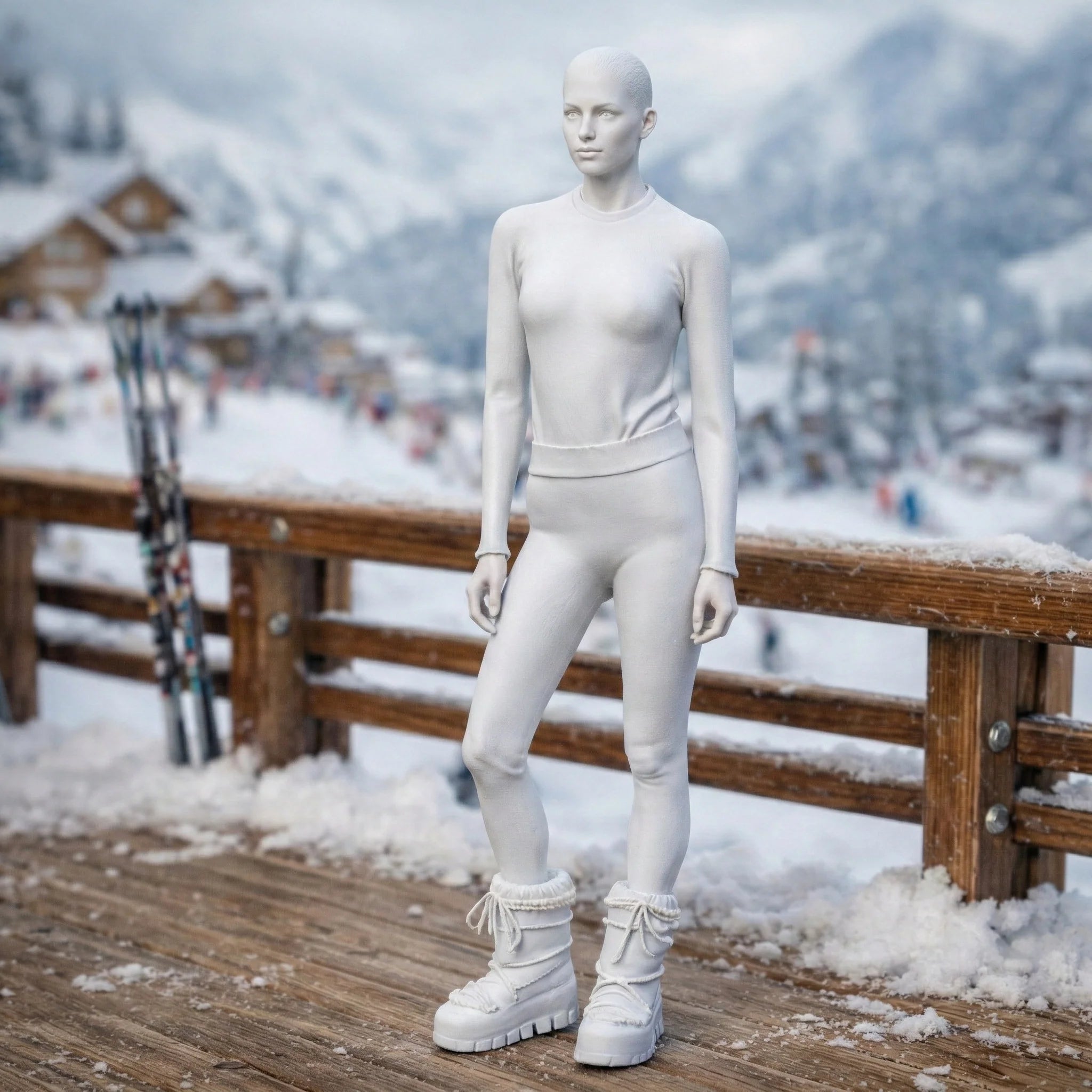 Professional Athlete in Technical Performance Wear | Resin Figurine