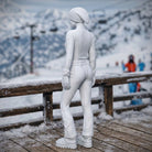 Professional Skier in Belted One-Piece | Resin Figurine