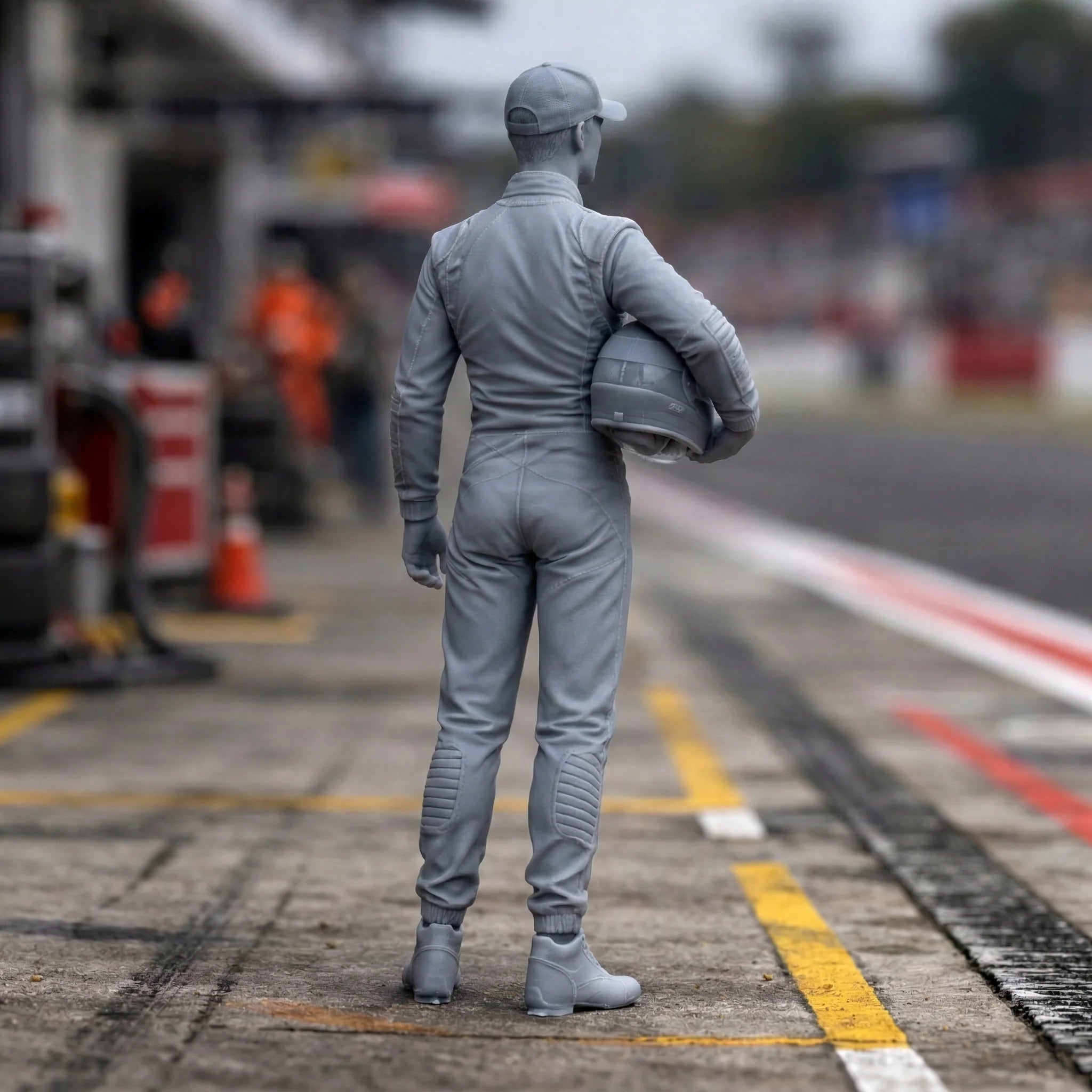 Professional GT Racing Driver | Scale Resin Slot Car Diorama Figurine