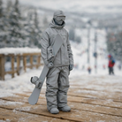 Freestyle Snowboarder in Oversized Tech-Wear | Resin Figurine