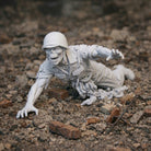 Resin Injured Zombie Soldier Figurine | Scaled Resin Diorama Figurine