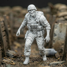 Resin Zombie Soldier Figurine | Scaled Resin Diorama Figurine