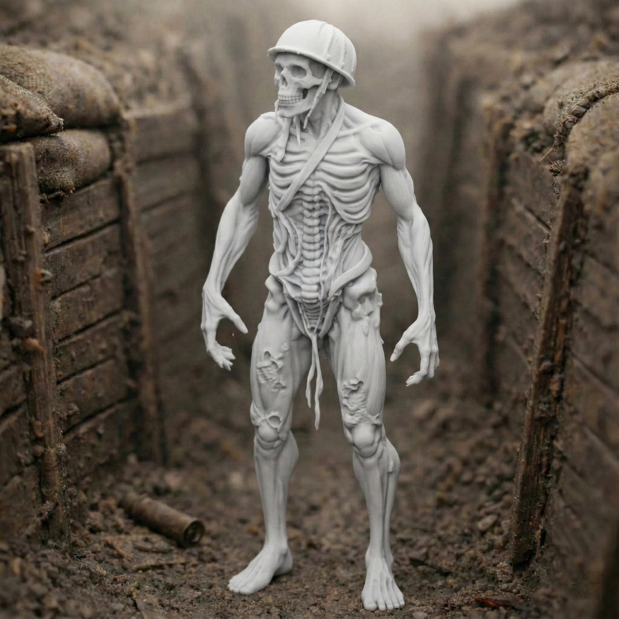 The Trench Stalker | Undead Great War Soldier Resin Miniature